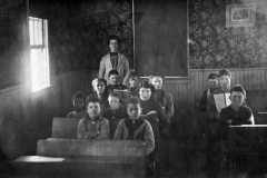 Tracie Balitz, third row in the rear, Platte school, circa 1906.