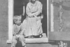 Hannah Pettis and grandson Alvin E. Arnold, circa 1921.
