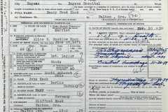 Death Certificate, Henry Fred Kuck, November, 1939.