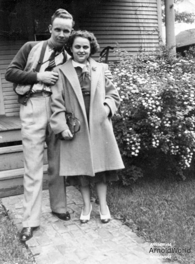 Alvin Arnold and wife Charlotte Burrington, circa 1940.