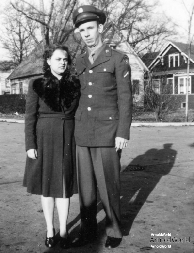Alvin E. Arnold and wife Charlotte M. Burrington, 1943.