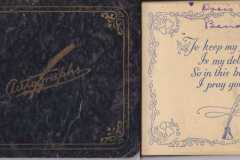 Signature book, Doris Jane Moore, circa 1944.