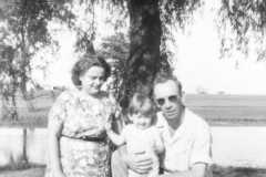 Alvin Arnold & Charlotte Burrington with Carol Lynne Arnold, circa 1948.