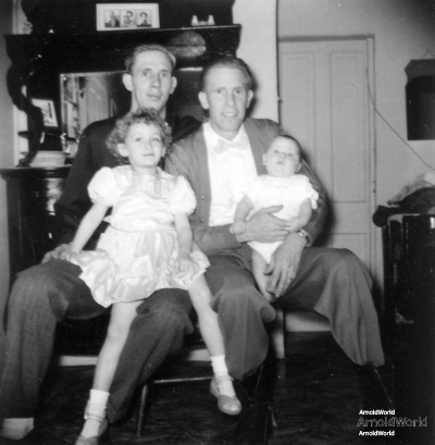 Laban and Allen Arnold with Carol and Roger Arnold, 1952.