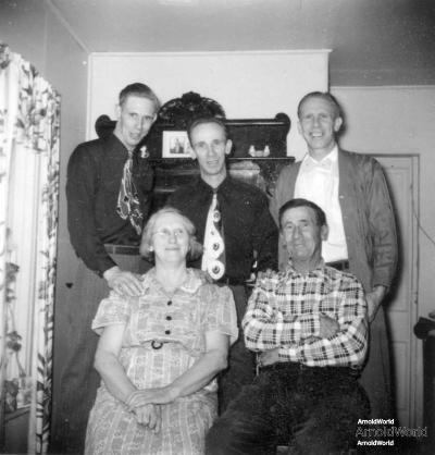 Laban D., Alvin E., and Allen F. Arnold, Tracie M. Balitz and Daniel S. Arnold, 1952.