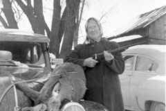 Deer at Dan & Tracie Arnold homestead, circa 1940.