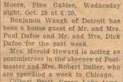 1952-10-18-ArnoldLD1929-MooreDJ1931-Marriage-Announcement-by-Roy-Laura-Traverse-City-Record-Eagle