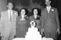 Doris J. Moore and Laban D. Arnold Wedding Reception, October 18, 1952.