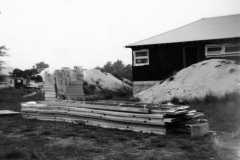 House building in-process, 4086 Bexley Drive, Muskegon, 1961.