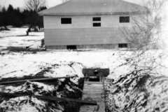 House building in-process, 4086 Bexley Drive, Muskegon, 1961.