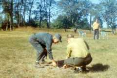 Horseshoe game at the Arnold Homestead, Daniel and Alvin, Laban and Allen Arnold, July 1970.