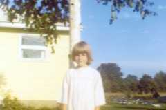 Teresa Arnold at Bexley home, 1970.