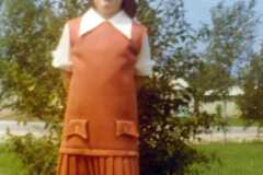 Valerie Arnold at Bexley home, 1970.