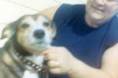 Doris Arnold at Bexley home, 1970.