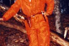 Allen Arnold, ready for the hunt, 1970.