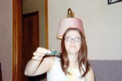Joyce wanted a "car" for graduation - we got her one - here it is! Ha!! After baccalaureate, June 1971.
