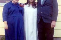 Joyce, Doris and Laban Arnold, Joyce Arnold's high school reunion, June 1971.