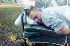 Laban Arnold, nap time, July 1971.