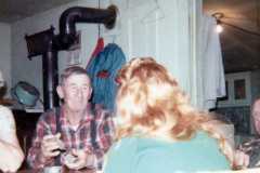 Daniel Arnold playing cards with Tracie, Allen and Eleanor, 1971.
