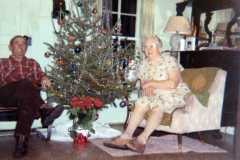 Dan and Tracie Arnold, Christmas at the Arnold homestead, December 1971.