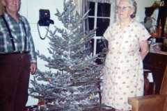 Dan and Tracie Arnold, Christmas at the Arnold homestead, December 1971.