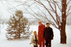 Eleanor, Allen and Dan, Christmas 1971.