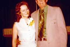 Allen and Eleanor Arnold on their marriage day, February 15, 1973.