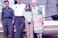 Daniel and Tracie Arnold with Laban and Gloria, May 1972.