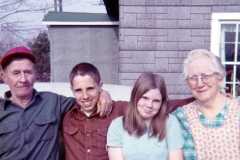 Daniel and Tracie Arnold with Dan and Gloria, May 1972.