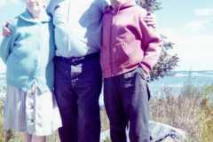 Tracie, Laban, Daniel Arnold. Northern Michigan, maybe Northport? 1972.