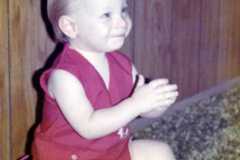 Scott Suderno, one year old, September 1972.