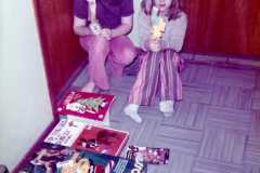Valerie and Teresa Arnold, Christmas 1972.