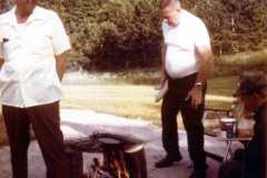Trout fry, Arnold homestead, June 1973.