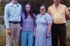 Joyce's engagement day, 1973.