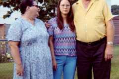 Joyce's engagement day, 1973.