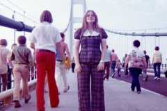 Labor Day bridge walk, Macinac Bridge, Church Youth Group, September 1973.