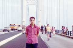 Labor Day bridge walk, Macinac Bridge, Church Youth Group, September 1973.