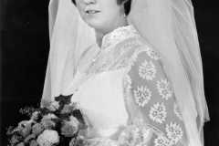Wedding of Joyce Arnold and Mike Revell, December 1973.