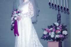 Wedding of Joyce Arnold and Mike Revell, December 1973.