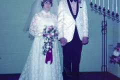 Wedding of Joyce Arnold and Mike Revell, December 1973.