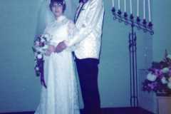 Wedding of Joyce Arnold and Mike Revell, December 1973.