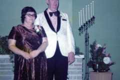Wedding of Joyce Arnold and Mike Revell, December 1973.