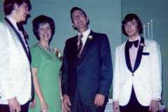 Wedding of Joyce Arnold and Mike Revell, December 1973.