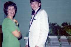 Wedding of Joyce Arnold and Mike Revell, December 1973.