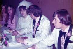 Wedding of Joyce Arnold and Mike Revell, December 1973.