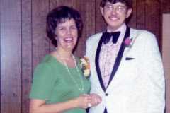 Wedding of Joyce Arnold and Mike Revell, December 1973.