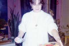 Celebrating Christmas on Bexley in Muskegon, 1973.