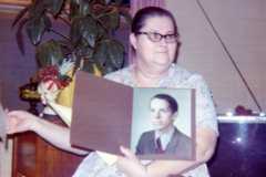 Celebrating Christmas on Bexley in Muskegon, 1973.