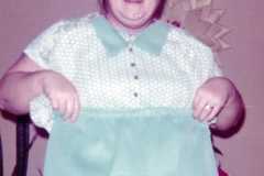 Celebrating Christmas on Bexley in Muskegon, 1973.