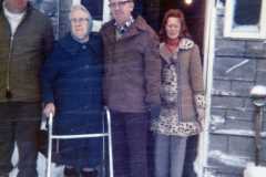 Leaving home after the death of Daniel Simon Arnold, February 1974.